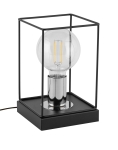 Lampka nocna loftowa klatka VOX czarno-srebrna 50371