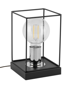 Lampka nocna loftowa klatka VOX czarno-srebrna 50371