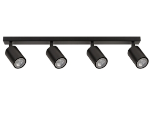 Reflektory sufitowe led czarne ZOOM 4 33312