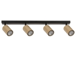 Reflektory sufitowe led czarno-złote ZOOM 4 33322