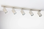 Reflektory sufitowe led szary beż ZOOM 5 41517