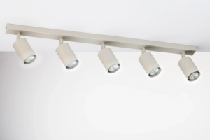 Reflektory sufitowe led szary beż ZOOM 5 41517