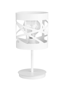 Lampka nocna metalowa biała MODUŁ FREZ 50078