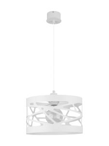 Lampa wisząca metalowa biała MODUŁ FREZ M 31080