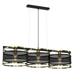 Lampa wisząca RIM czarny-złoty 3904