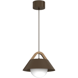 Lampa wisząca Funda  brown/natural wood 1xE27  /  4209