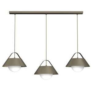 Lampa wisząca Funda titanium/natural wood 3xE27  /  4213