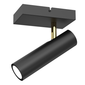 Lampa kinkiet AXION czarny-złoty 4317