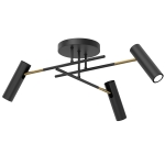 Lampa sufitowa AXION czarny-złoty 4322