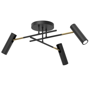 Lampa sufitowa AXION czarny-złoty 4322