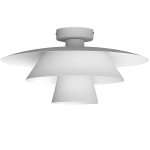Lampa sufitowa PLATO white 1xE27 /  4492