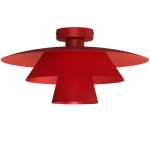 Lampa sufitowa PLATO red 1xE27 /  4496