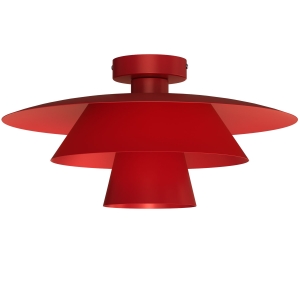 Lampa sufitowa PLATO red 1xE27 /  4496
