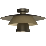 Lampa sufitowa PLATO titanium/gold 1xE27 /  4499