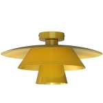 Lampa sufitowa PLATO mustard yellow 1xE27  /  4503