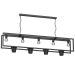 Lampa wisząca FLORES black 5xE27  /  4881