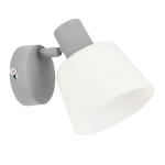 Lampa ścienna kinkiet GINKO szary 1x40W E14 /  91-49124