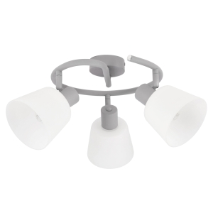 Lampa sufitowa GINKO szara 3x40W E14 /  98-49117