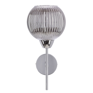 Lampa ścienna kinkiet CESAR srebrny 1x40W E27 /  21-48356