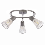 Lampa sufitowa spirala CURTIS szara 3x40W E14  /  98-48271