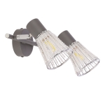 Listwa sufitowa CURTIS szara 2x40W E14 /  92-48264