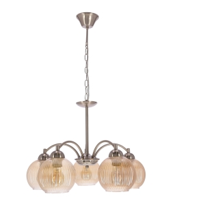 Lampa wisząca MEDINA srebrna 5x60W E27 /  35-48561