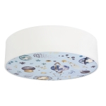 KIDDY lampa sufitowa 38 cm biały 2x40W E27 /  31-38852
