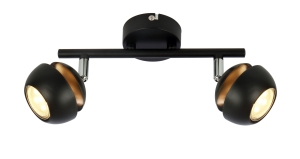 BONI LISTWA 2X3W GU10 LED CZARNY