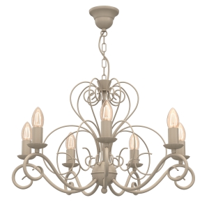 Lampa żyrandol MAURO beżowy 5777