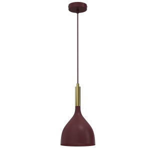 Lampa wisząca NOAK CLASSIC burgundy/shiny gold 7266