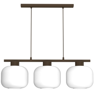 Lampa wisząca Galante brown (glass: 2984) 3xE27 /  8012