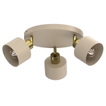 Lampa sufitowa Parkla beige/gold 3xE27 / 8792