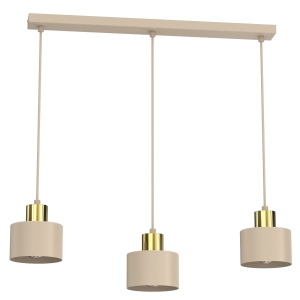 Lampa wisząca Parkla beige/gold 3xE27 / 8796