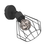 Lampa kinkiet-spot Parkla basket black 1xE27 / 8830