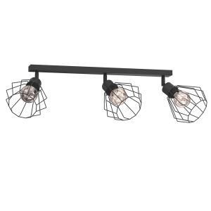 Lampa sufitowa Parkla basket black 3xE27 / 8832