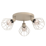 Lampa sufitowa Parkla basket beżowy 3xE27 / 8843