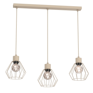Lampa wisząca Parkla basket beige 3xE27 / 8847