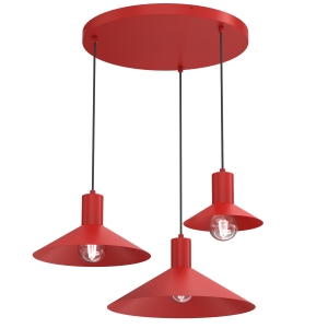 Lampa wisząca Nox red 3xE27 / 9319