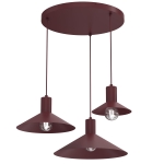Lampa wisząca Nox burgundy 3xE27 / 9461
