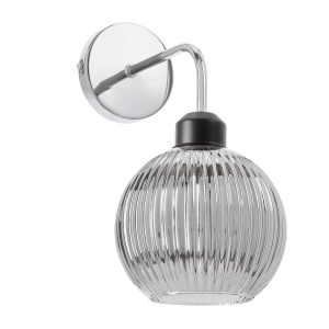 VERTON lampa kinkiet chromowy 1x40W E27 klosz chromowy