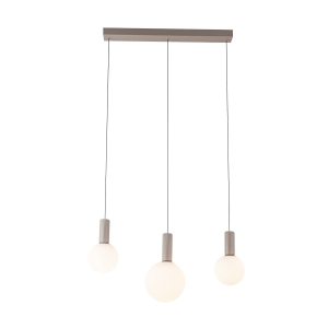 TESTA lampa wisząca beżowy 3x10W G9 klosz biały