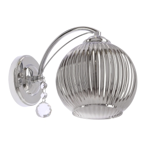 SIERRA lampa kinkiet chromowy 1x40W E27 klosz chromowy