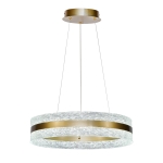 CASTILLO 60 lampa wisząca złoty 35W LED 3000, 4500, 6500K kryształki bezbarwne