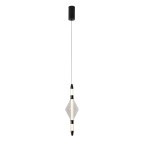 VITA lampa wisząca czarny 7,5W LED 2700K klosz bezbarwny