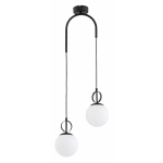 LAMPA WISZĄCA MORENA CZARNA & BIAŁA 2xE14 /  62661