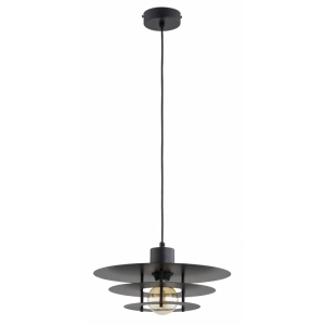 LAMPA WISZĄCA ALFA ELEN CZARNA 1xE27 /  61670