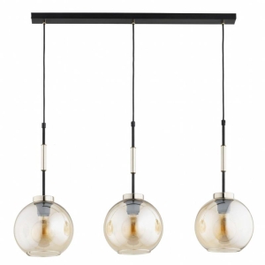 LAMPA WISZĄCA ALFA VERONE CZARNA & ZŁOTA 3xE27 /  62649