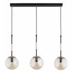 LAMPA WISZĄCA ALFA VERONE CZARNA & ZŁOTA 3xE14 /  62648