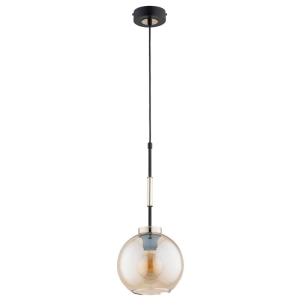 LAMPA WISZĄCA ALFA VERONE CZARNA & ZŁOTA 1xE27 /  61664