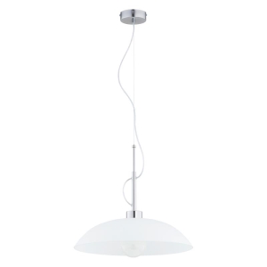 LAMPA WISZĄCA ALFA TUEN SREBRNA & BIAŁA 1xE27 /  61576